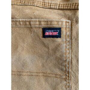 Dickies Pants Mens 38x32 Mustard Carpenter Relaxed Fit Grunge Workwear Canvas